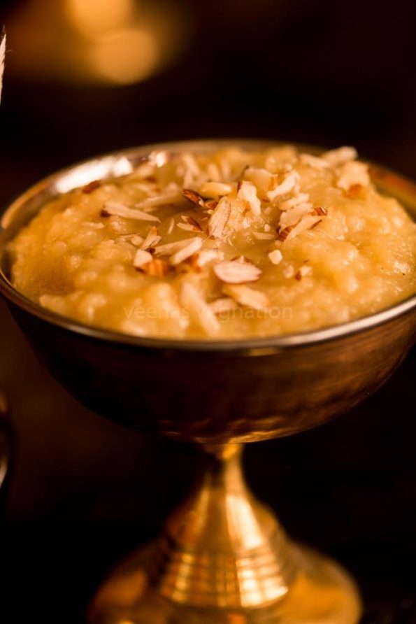Apple almond Halwa