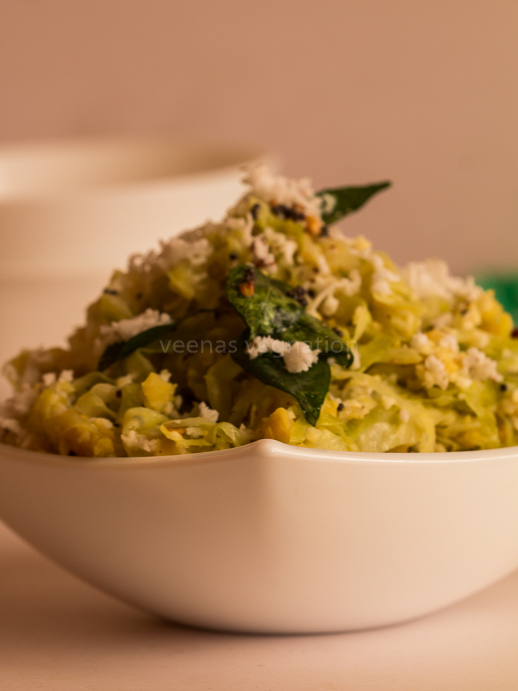 Cabbage Dal Curry Veenas Vegnation