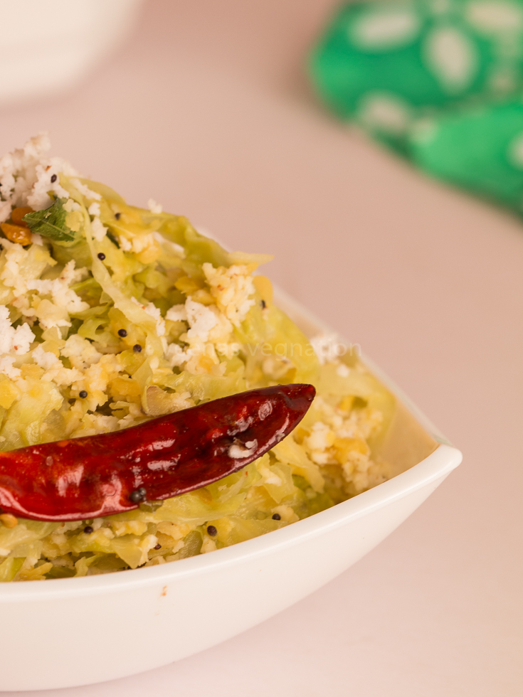 Cabbage Dal Curry Veenas Vegnation