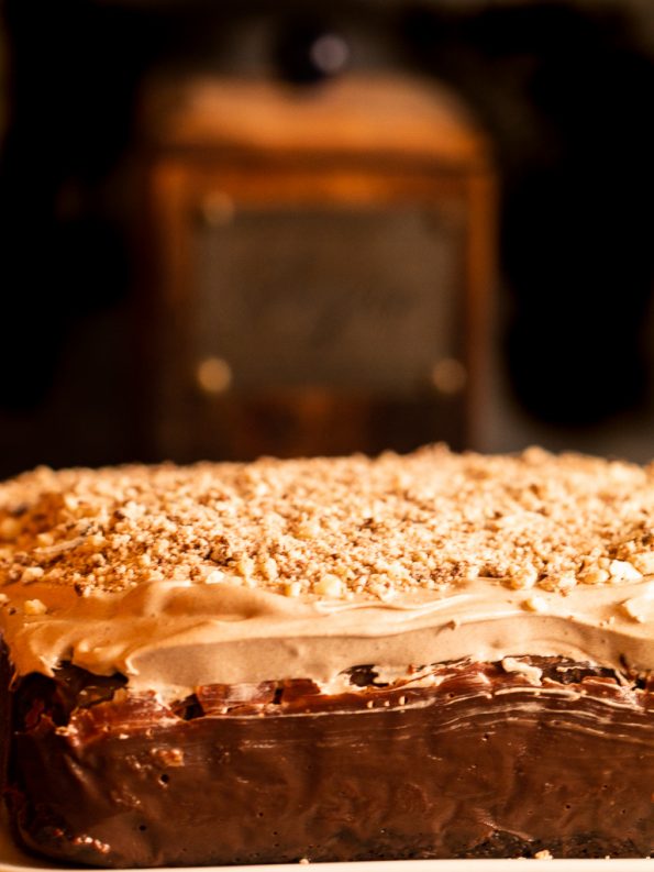 eggless chocolate poke cake