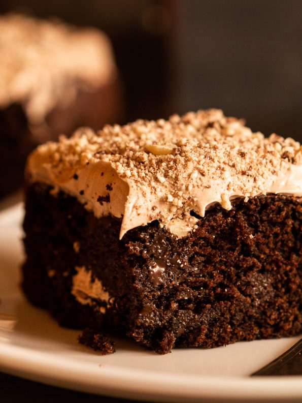 eggless chocolate poke cake