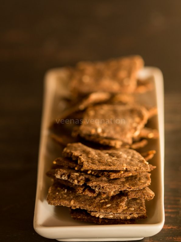 whole wheat ragi crackers