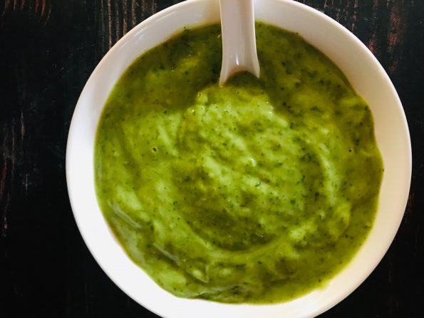 Avocado chimichurri sauce
