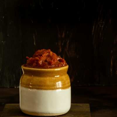 spicy tomato thokku
